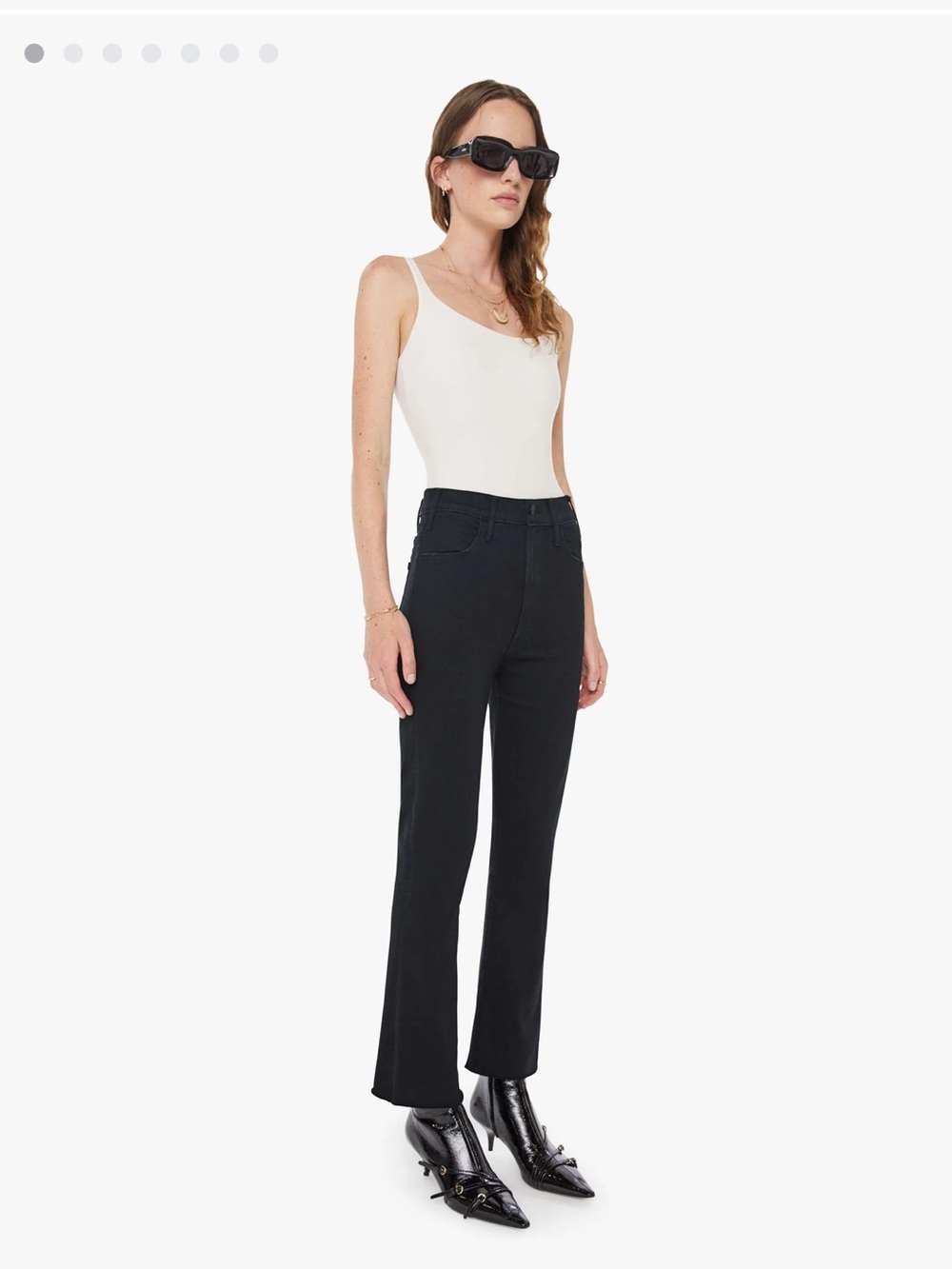 NWOT Mother The Hustler Ankle Fray